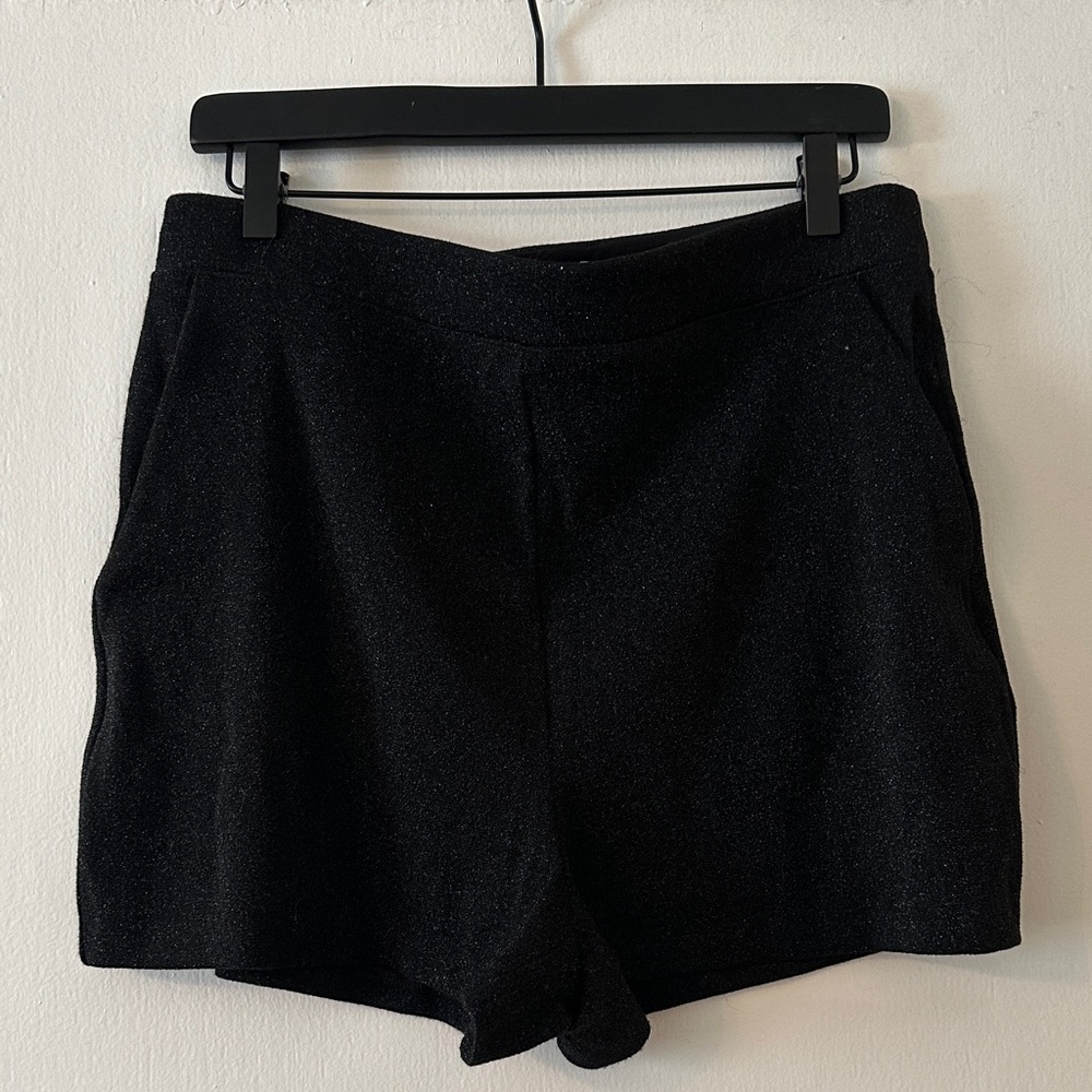Express Sparkly Black Micro Shorts